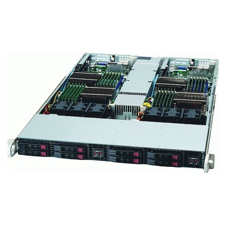 Supermicro SuperServer Two Node Dual LGA1366 1200W 1U RackmountServer SYS-1026TT-TF